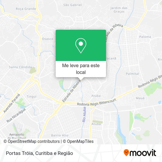 Portas Tróia mapa