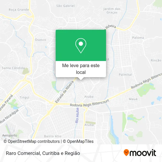 Raro Comercial mapa
