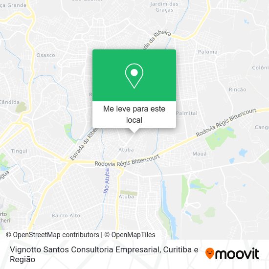 Vignotto Santos Consultoria Empresarial mapa