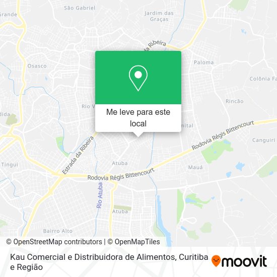 Kau Comercial e Distribuidora de Alimentos mapa