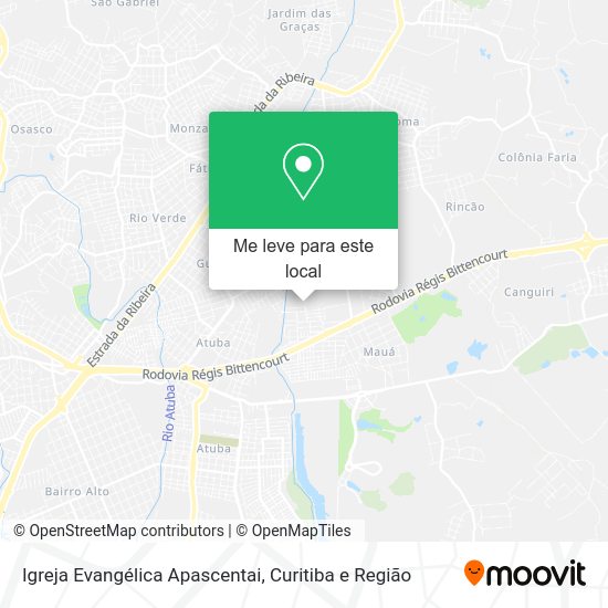 Igreja Evangélica Apascentai mapa