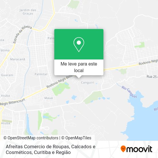 Afreitas Comercio de Roupas, Calcados e Cosméticos mapa