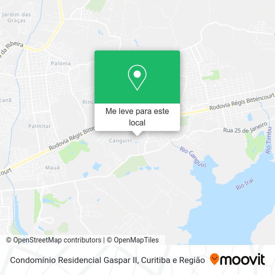 Condomínio Residencial Gaspar II mapa