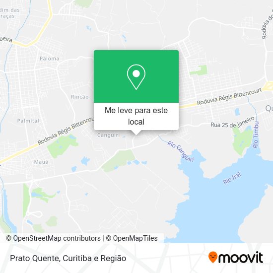 Prato Quente mapa