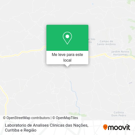 Laboratorio de Analises Clinicas das Nações mapa