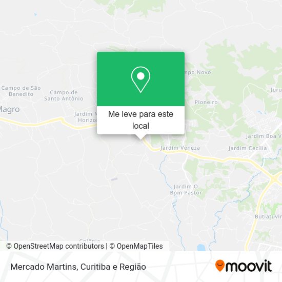 Mercado Martins mapa