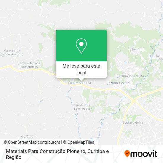 Materiais Para Construção Pioneiro mapa