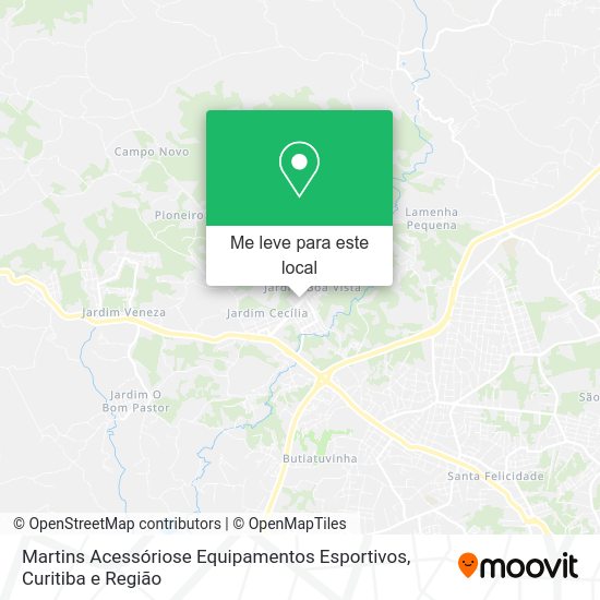 Martins Acessóriose Equipamentos Esportivos mapa