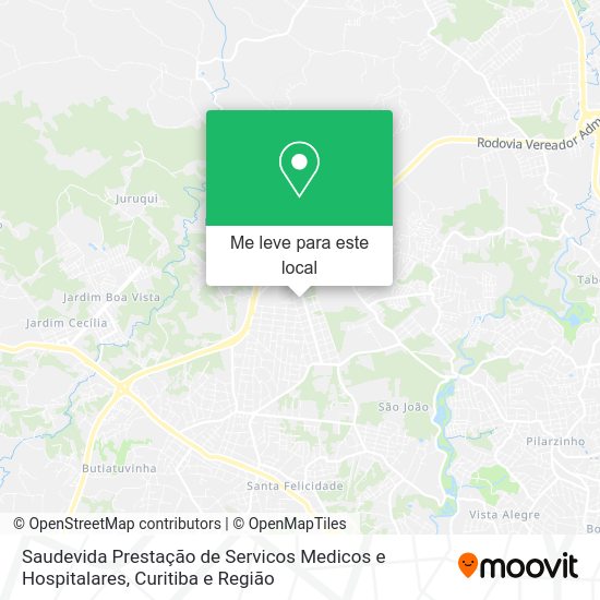 Saudevida Prestação de Servicos Medicos e Hospitalares mapa