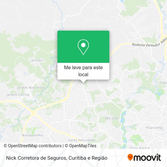 Nick Corretora de Seguros mapa