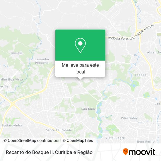 Recanto do Bosque II mapa