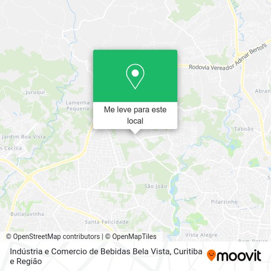Indústria e Comercio de Bebidas Bela Vista mapa