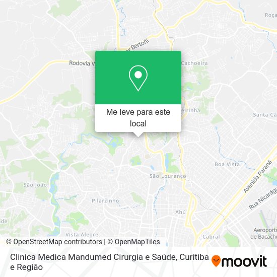 Clinica Medica Mandumed Cirurgia e Saúde mapa
