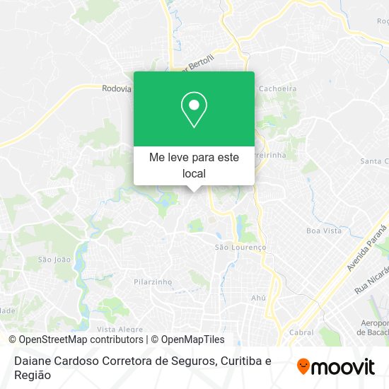 Daiane Cardoso Corretora de Seguros mapa