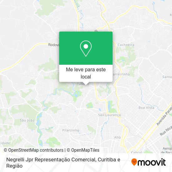 Negrelli Jpr Representação Comercial mapa