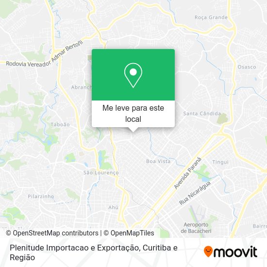 Plenitude Importacao e Exportação mapa