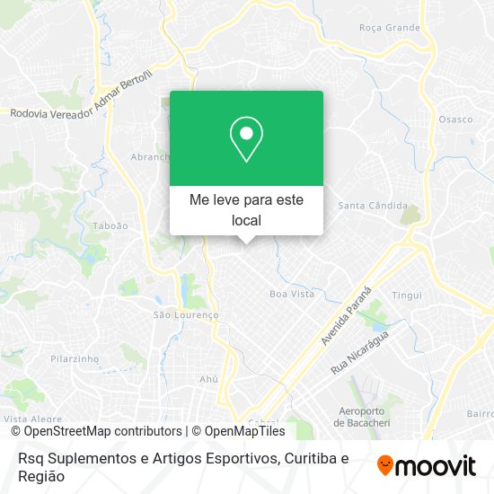 Rsq Suplementos e Artigos Esportivos mapa