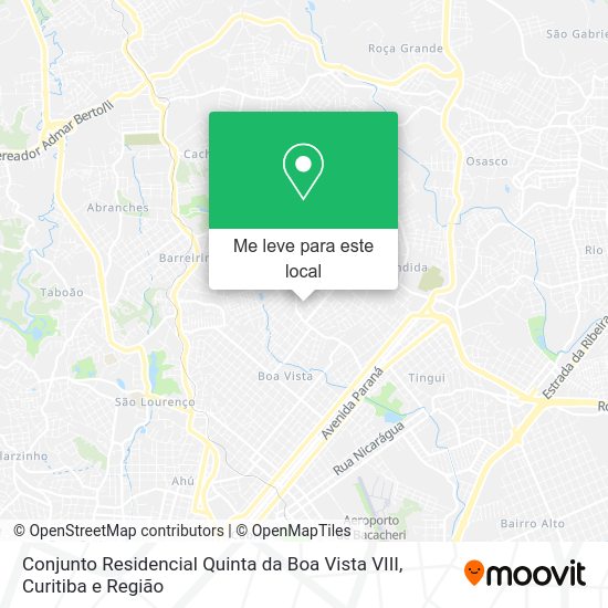 Conjunto Residencial Quinta da Boa Vista VIII mapa