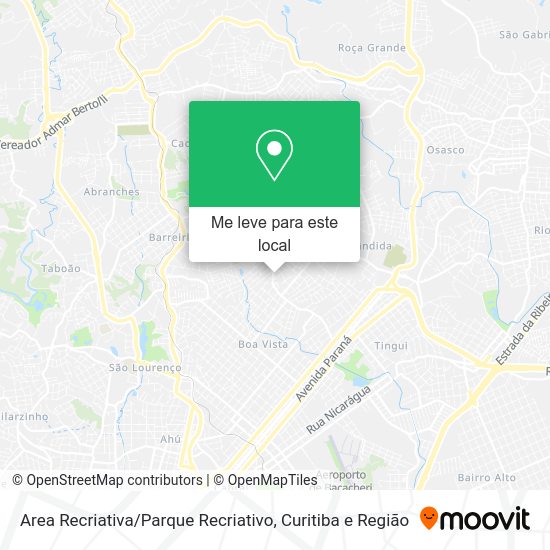 Area Recriativa / Parque Recriativo mapa