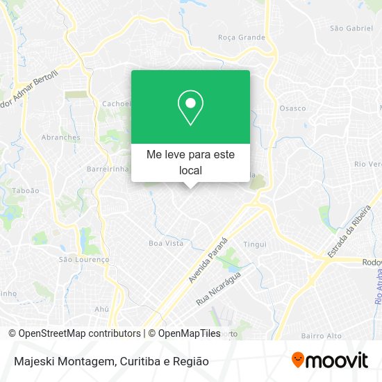 Majeski Montagem mapa