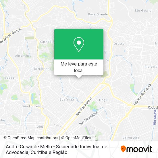 Andre César de Mello - Sociedade Individual de Advocacia mapa