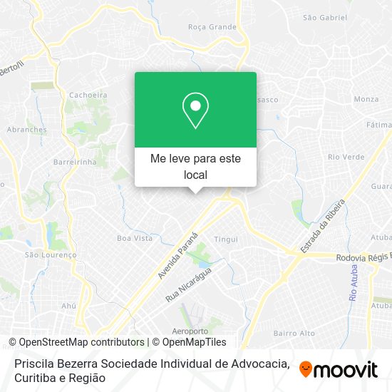 Priscila Bezerra Sociedade Individual de Advocacia mapa