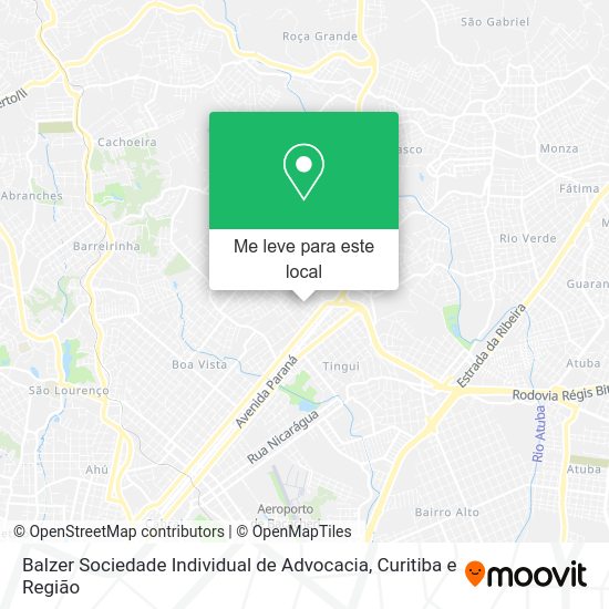 Balzer Sociedade Individual de Advocacia mapa