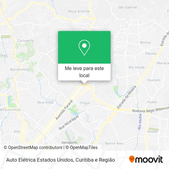 Auto Elétrica Estados Unidos mapa