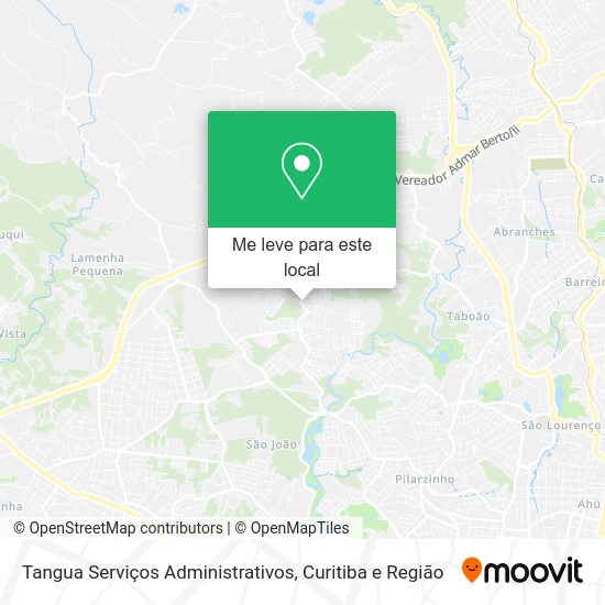 Tangua Serviços Administrativos mapa