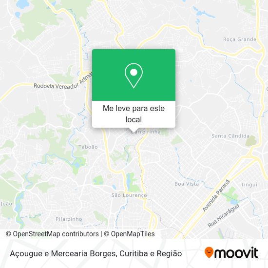 Açougue e Mercearia Borges mapa