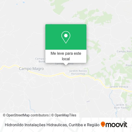 Hidronildo Instalações Hidraulicas mapa