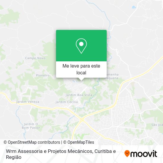 Wrm Assessoria e Projetos Mecânicos mapa