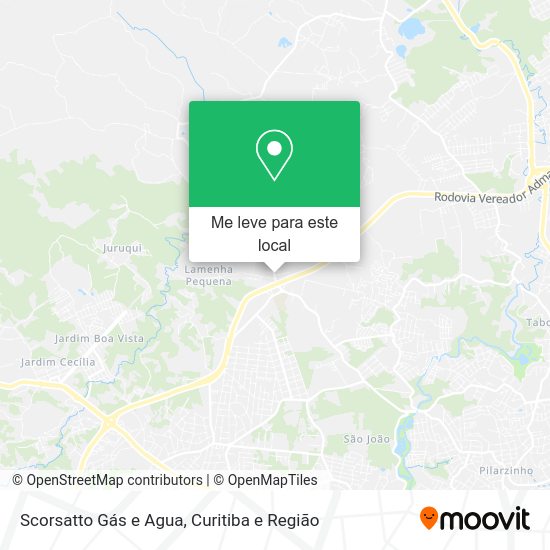 Scorsatto Gás e Agua mapa