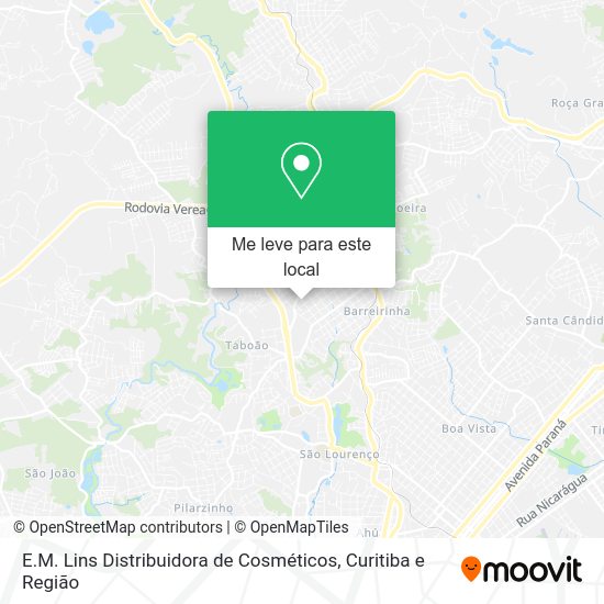 E.M. Lins Distribuidora de Cosméticos mapa