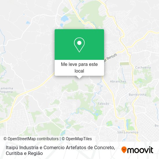 Itaipú Industria e Comercio Artefatos de Concreto mapa