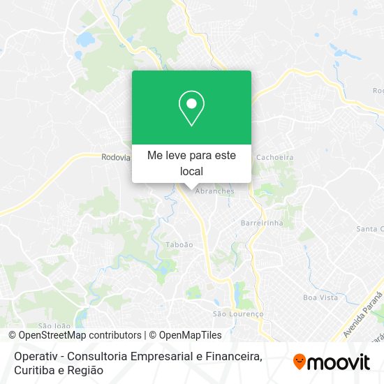 Operativ - Consultoria Empresarial e Financeira mapa