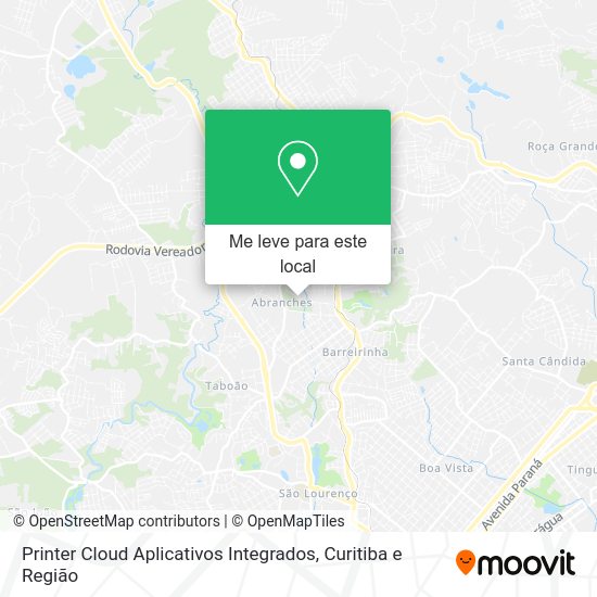 Printer Cloud Aplicativos Integrados mapa