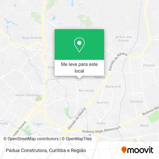 Pádua Construtora mapa