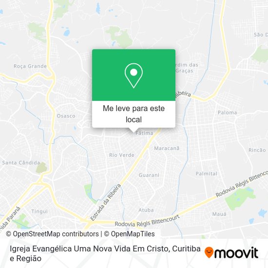 Igreja Evangélica Uma Nova Vida Em Cristo mapa