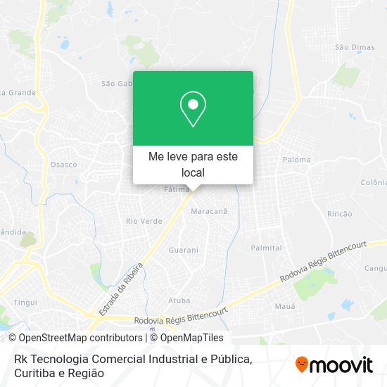 Rk Tecnologia Comercial Industrial e Pública mapa