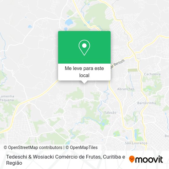 Tedeschi & Wosiacki Comércio de Frutas mapa