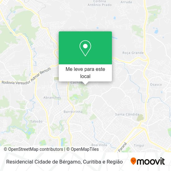 Residencial Cidade de Bérgamo mapa