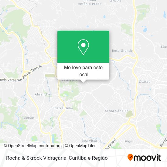 Rocha & Skrock Vidraçaria mapa