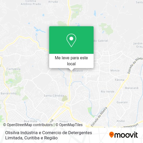 Olisilva Indústria e Comercio de Detergentes Limitada mapa