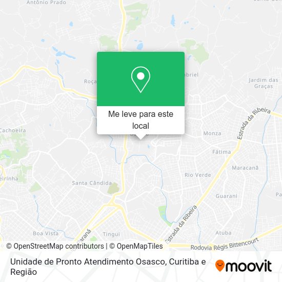 Unidade de Pronto Atendimento Osasco mapa