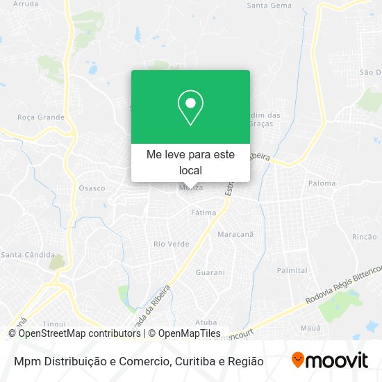 Mpm Distribuição e Comercio mapa