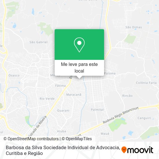 Barbosa da Silva Sociedade Individual de Advocacia mapa