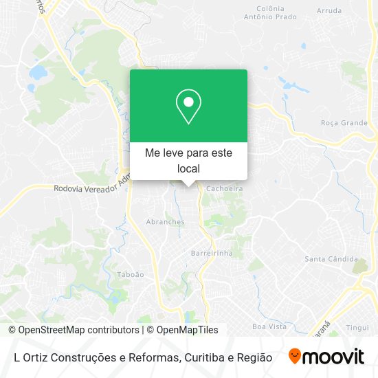 L Ortiz Construções e Reformas mapa