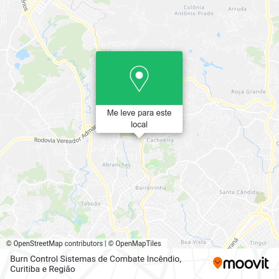Burn Control Sistemas de Combate Incêndio mapa