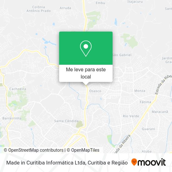 Made in Curitiba Informática Ltda mapa